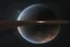 Placeholder: орбита одной планеты с права край планеты realistic photo 4k