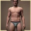 Placeholder: A male underwear model