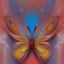 Placeholder:  pastel colors, future art , red, orange, white,brown, butterfly