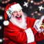 Placeholder: wings, freaky Santa, laughing, flying, wings