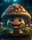 Placeholder: Magical mini kawaii mushroom with smiling face, Liquid Structure, Flying Petals, Sparks, Lightning, Splash, Portrait Photography, Fantasy Background, Intricate Patterns, Ultra Detailed, Luminous, Radiance, Ultra Realism, Complex Details, Intricate Details, 16k, HDR, High Quality, Trending On Artstation, Sharp Focus, Studio Photo, Intricate Details, Highly Detailed, By Greg Rutkowski