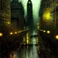 Placeholder: Gotham city,NeoFascist Neoclassical architecture by Jeremy mann, John atkinson Grimshaw,