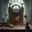 Placeholder: mdjrny-v4 style, magic spell book sitting on a table in the catacombs, hypermaximalist, insanely detailed and intricate, octane render, unreal engine, 8k, by greg rutkowski and Peter Mohrbacher and magali villeneuve