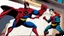 Placeholder: spiderman watches superman fight against batman