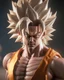 Placeholder: Photoreal Gorgeous Goku ssj2, octane render, 8k, high detail, smooth render, unreal engine 5, cinema 4d, HDR, dust effect, vivid colors