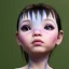 Placeholder: Wearing make up avatar in pandora toddler, full body, Pandora background