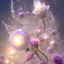 Placeholder: one big crystal subtle flower in a galactic ambiance with a beautiful fairy, transparent petals, delicate colors, in the foreground, full of details, smooth，soft light atmosphere, light effect，vaporwave colorful, concept art, smooth, extremely sharp detail, finely tuned detail, ultra high definition, 8 k, unreal engine 5, ultra sharp focus