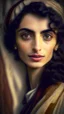 Placeholder: a female face in the styles of Egon Schiele, gustave dore and david mann, retro vintage style, hd photography, photorealistic:1.5), raw photo, 8K, Ultra HD: 1.5)(masterpiece:1.3, ultrahighres, :1.2) Cinematic shot of arab 23 years old, ultra petite, woman with pale skin she is sitting on an old chair, the woman who is alluring beautiful charming engaging enticing fair glamorous good-looking gorgeous handsome interesting inviting lovely pleasant pleasing tempting fit good-looking gorgeous lush dr