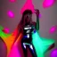 Placeholder: A 1990s or early 2000s magazine party photoshoot. Neon blob, metallic spikes, ethereal. Extremely detailed, HD photography, high quality, stylized, dramatic, high contrast, high exposure.