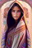 Placeholder: a beautiful young spanish woman wrapped in a blanket, native american style, full body, elegant, highly detailed, digital painting, artstation, concept art, smooth, sharp focus, illustration, alphonse mucha, 4K, photography, photorealistic, detailed illustration pastel tetradic colors, cute and quirky, hand-drawn, digital painting, soft lighting, isometric style, retro aesthetic, 4K resolution, photorealistic rendering, as painted in the style of Frank Frazetta