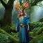 Placeholder: [high res photo by Monty Python] Oberon from Shakespeare's A Midsummer Night's Dream. Regal and commanding, with a towering presence and angular features that speak of ancient wisdom. His aura glows with an ethereal light that sets him apart from mere mortals. Clad in robes of deep jewel tones that reflect the lush colors of the forest, Oberon's eyes are sharp and piercing, hinting at a mind as sharp as a blade. Today, he steps into the arena of the forest clearing as a gladiator, ready to displ
