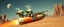 Placeholder: hairy macho gremlin aliens living in a hi tech marvellous hot dog rocket with a mounted sling shot, heading for venus