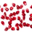 Placeholder: pomegranate in water drops, transparent background