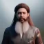 Placeholder: anime guy with beard and long hair