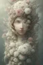 Placeholder: Victorian animal with white flowers, in the style of Camilla d'Errico, hyper detailed, beautiful, complex, trending on artstation, cinema4d, cryengine, national geographic photo, chiaroscuro