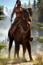 Placeholder: Full body portrait, painting, medium shot lady Style of Far Cry Primal