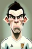 Placeholder: Gareth Bale Footballer cartoon 2d 2D