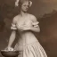 Placeholder: William Blake in a French maids outfit cooking over a fire