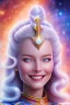 Placeholder: young cosmic woman smile, admiral from the future, one fine whole face, large cosmic forehead, crystalline skin, expressive blue eyes, blue hair, smiling lips, very nice smile, costume pleiadian,rainbow ufo Beautiful tall woman Galactic commander, ship, perfect datailed golden galactic suit, high rank, long hair, hand whit five perfect detailed finger, amazing big blue eyes, smilling mouth, high drfinition lips, cosmic happiness, bright colors, blue, pink, gold, jewels, realistic