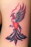 Placeholder: Tattoo of a Pheonix erupting from volcano