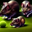 Placeholder: All Black Field mouse, cartoon, high definition, ultra 8 k,