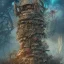 Placeholder: Insanely detailed photograph of an “tower of Mushroom city” with intricate hair, intricate embroidered dress, beautiful clear face and hyperdetailed painting by Ismail Inceoglu Huang Guangjian and Dan Witz CGSociety ZBrush Central fantasy art album cover art,8K, hdr, romantic, mysterious, ominous, flowers, jewelry, comfort, natural eyes, "arms open for embrace",looking upwards