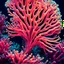 Placeholder: Ultra detailed of a abstract coral, neon
