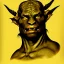 Placeholder: portrait of a Orc Goya style