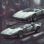 Placeholder: cyberpunk version of Lamborghini Countach