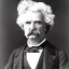 Placeholder: MARK TWAIN, alive, fire, smokey