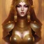 Placeholder: arab female warrior pretty cleavage ornate metal armour silks