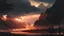 Placeholder: Stylized image of a forest, near a serene lake and mountains in the background at sunrise