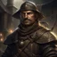 Placeholder: conquistador inspired fantasy townsguard sergeant digital art portrait