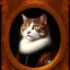 Placeholder: Portrait of a cat Rembrandt style