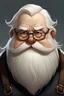 Placeholder: ugly fat dwarf with glasses with white hair