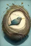 Placeholder: Design a circle with a bird's nest