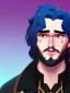 Placeholder: Portrait of a 30 year old strange gay wizard like John Snow