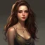 Placeholder: pretty girl, aged 19, brown hair, conventionally attractive, curvy, tight top, fit, realism