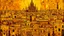 Placeholder: A yellowish orange Mexican city with music notes designed in ancient Egyptian architectures and sculptures painted by Vincent van Gogh
