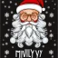 Placeholder: Holly Jolly Dude svg, Merry and Bright svg, Wavy Stacked svg, Merry Christmas svg, Winter, Holiday svg, Svg Dxf Eps Ai Png Silhouette Cricut