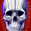 Placeholder: Human skull by Alex grey