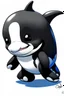 Placeholder: orca cartuun chibi with leg