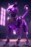 Placeholder: Purple cat flamingo robot fused ,Unreal Engine, cinematic lighting