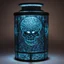 Placeholder: the tattooed killer lantern floats eerily, its glass exterior etched with intricate designs that seem to writhe and pulse with a life of their own. But what sets this lantern apart is the ghastly sight of a pulsating brain visible within, suspended in a macabre display of terror. The brain, tattooed with cryptic symbols and nightmarish images, throbs with a sickening rhythm, its presence both mesmerizing and disturbing. Each convulsion sends tendrils of light flickering through the lantern, cas