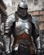 Placeholder: Steel and leather armor on a strong commander