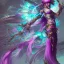 Placeholder: stunningly beautiful female neon and purple hair, fantasy art, fae priestess, world of warcraft video game, goddess sharp focus, digital, painting, 8 k, concept art, art by wlop, artgerm, greg rutkowski and alphonse mucha