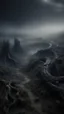 Placeholder: ,surrealism of the dark of a nightmare ten miles high and six foot deep, hyper photorealistic, hyper detailed dark art color, high resolution, fog, octane render, tilt shift, HDRI Environment, all pictures dark gray