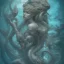 Placeholder: sango fantasy, fantasy magic, intricate, sharp focus, illustration, highly detailed, digital painting, concept art, matte, artgerm and paul lewin and kehinde wiley, masterpiece sexy lips Asian afro lips black African lady body mermaid turquoise Dragon head silver space lady sea under water mermaid pretty skull