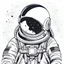 Placeholder: singular white astronaut helmet filled with galaxy, minimalist, clean, high resolution, minimalist background