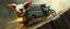 Placeholder: portrait of gremlin pig kobold mega blasting fast, so freaking fast, faster than a greased muscle shiny cowboy disco funk fusion fluffy man gremlin monkey pig on a runaway mud black veteran buss truck jumping over the cliff . speed and energy, painted by Rembrandt and fallout 4, straight down a muddy slide, beside an orc motorcyclist